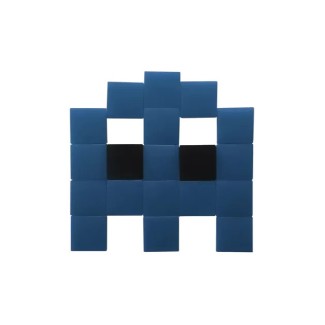Mosaïque retro gaming fantome outdoor (Bleu foncé)